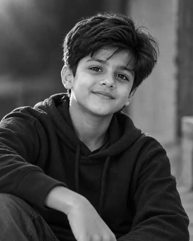 Black-and-White Editorial Portrait
