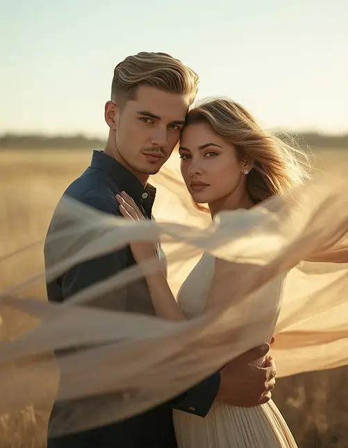 Bollywood-Style Cinematic Couple Prompt