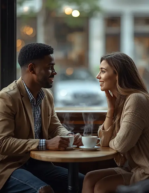 Cafe Date Couple Prompt
