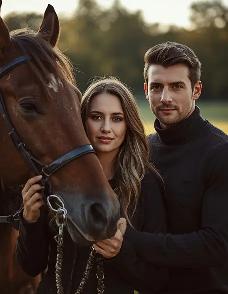 Couple With Horse Prompt