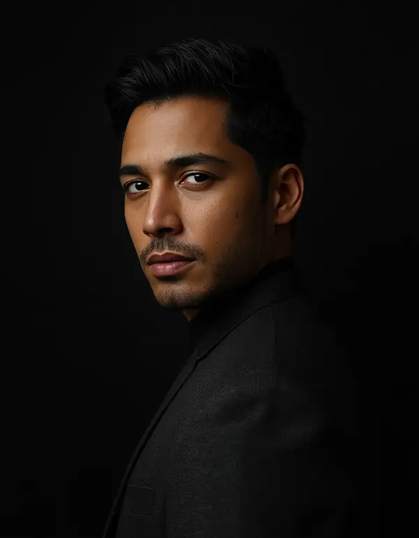 Dark Cinematic Male Portrait