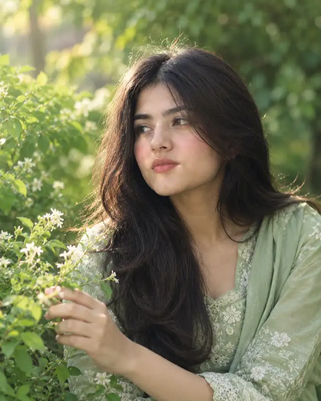 Girl Aesthetic Nature Portrait