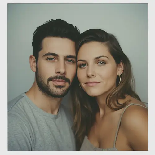 Polaroid-Style Couple Prompt