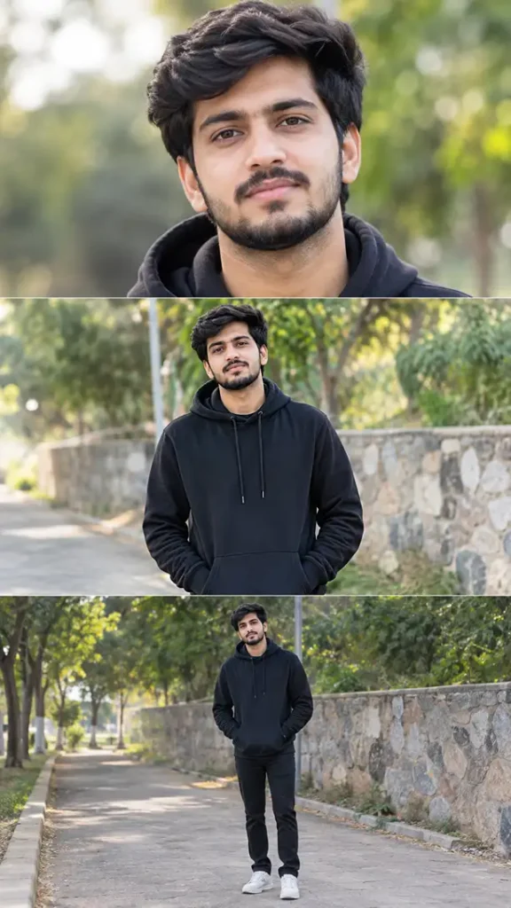 Three-Photo Layer Collage