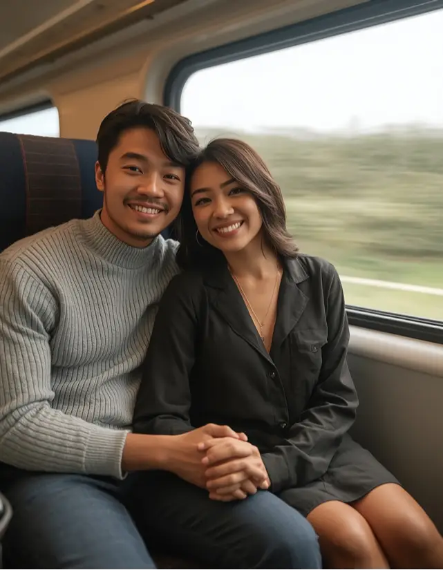 Train Journey Couple Prompt